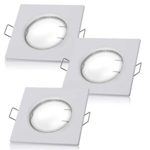 Lex Collective 3 x LED GU10 süvistatud dimmerdatav laevalgusti komplekt, soe valge.