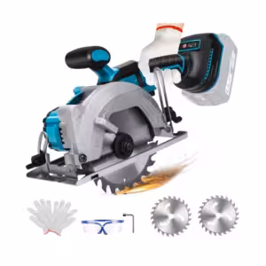 Harjavaba akuketassaag Makita 18V akule 140 mm 6200 p/min nurklõike võimalusega 2 saekettaga ilma akuta