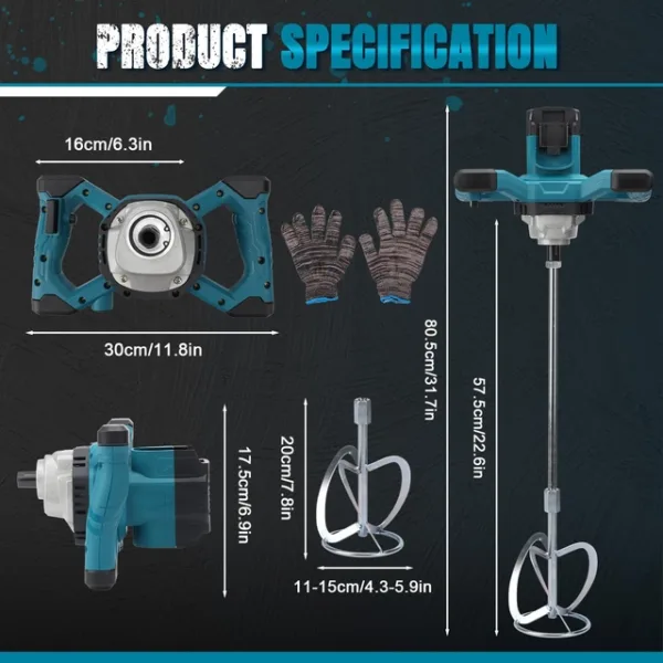 Segumikser Makita 18V akule - Image 4