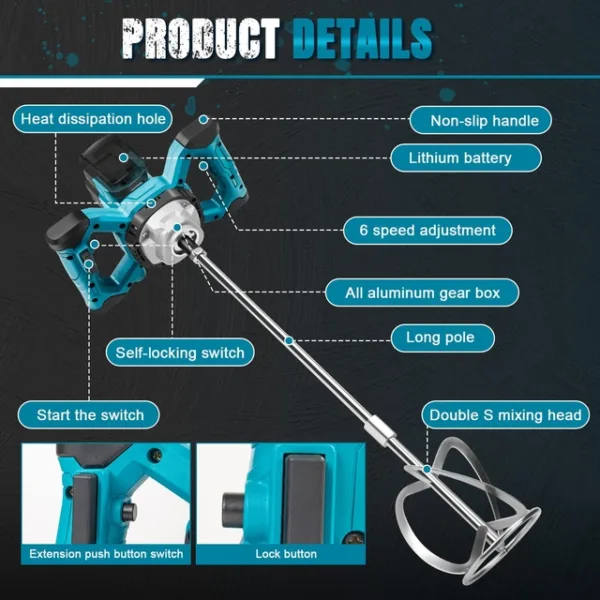Segumikser Makita 18V akule - Image 5