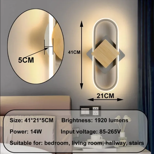 LED seinalamp 14W 1600lm – soe valgus 3000K - Image 5