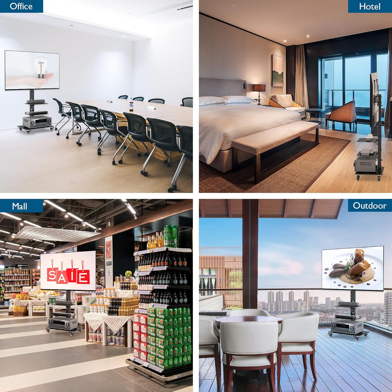 Tv alus ratastel 30–70'' ekraanidele - Image 6