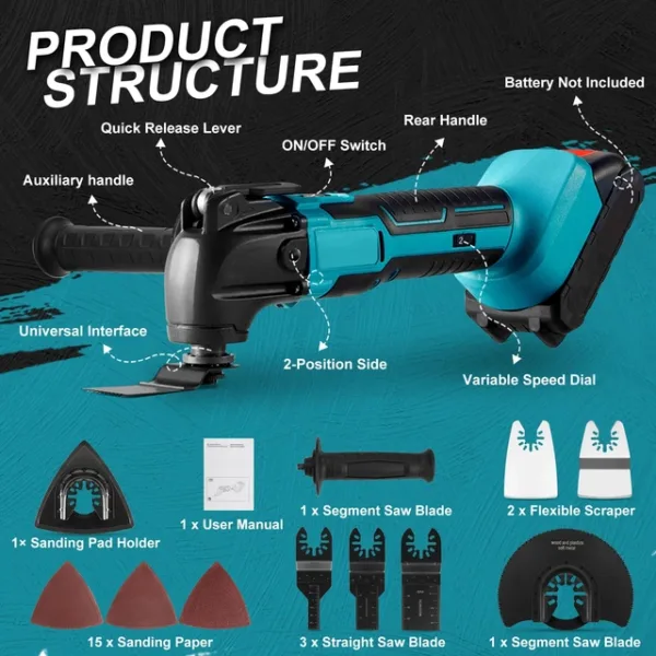 Multitööriist Makita 18V akule 170W - Image 2