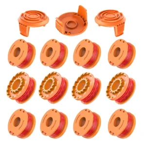 Pool Worx 20V murutrimmeritele, Ø1,6 mm ja 3 m nööriga, 12 nööri ja 3 katet komplektis.