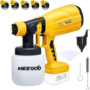 Värvipüstol 1000 ml mahutiga, reguleeritava vooluhulga ja suure kiirusega, sobib DeWalt 18V akudele.