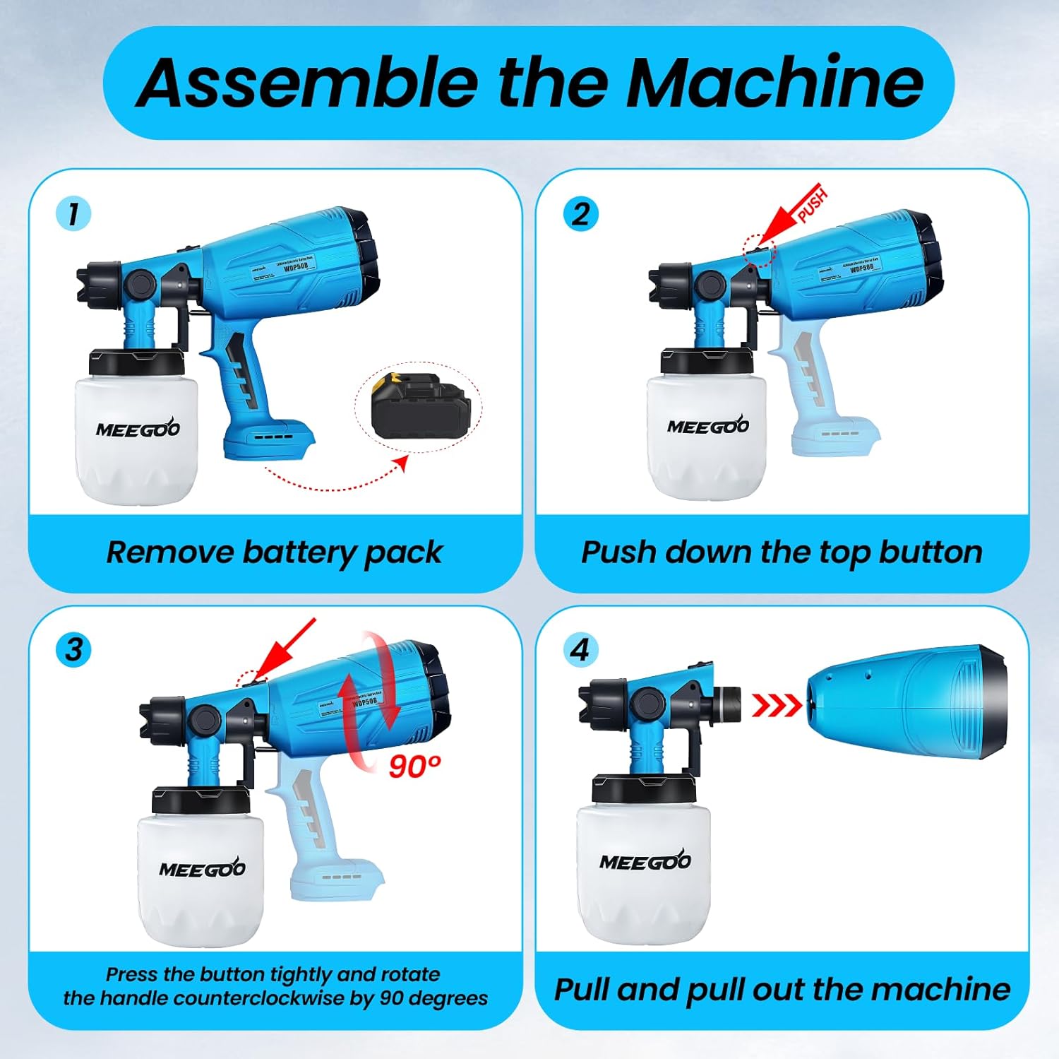 Värvipüstol Makita 18V akule - Image 3