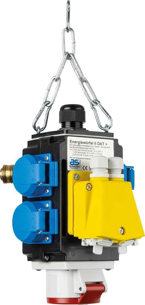 Schwabe Mixo Energy Cube voolujaotur 4 × 230 V, CEE 400 V 16 A, suruõhu- ja andmesideühendusega
