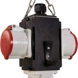 Voolujaotur 3 × CEE 400 V 32 A pistikupesaga