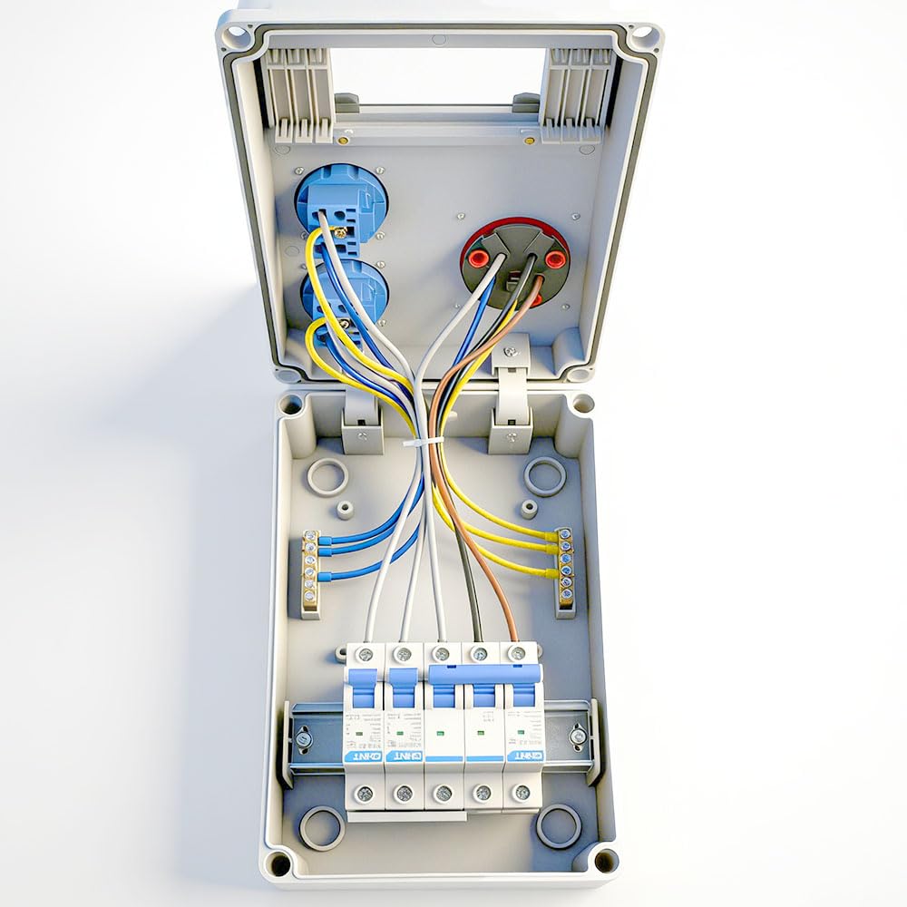 16 A elektrikilp kaitselülitiga – 2 × 230 V + 1 × CEE 16 A, IP44 - Image 5