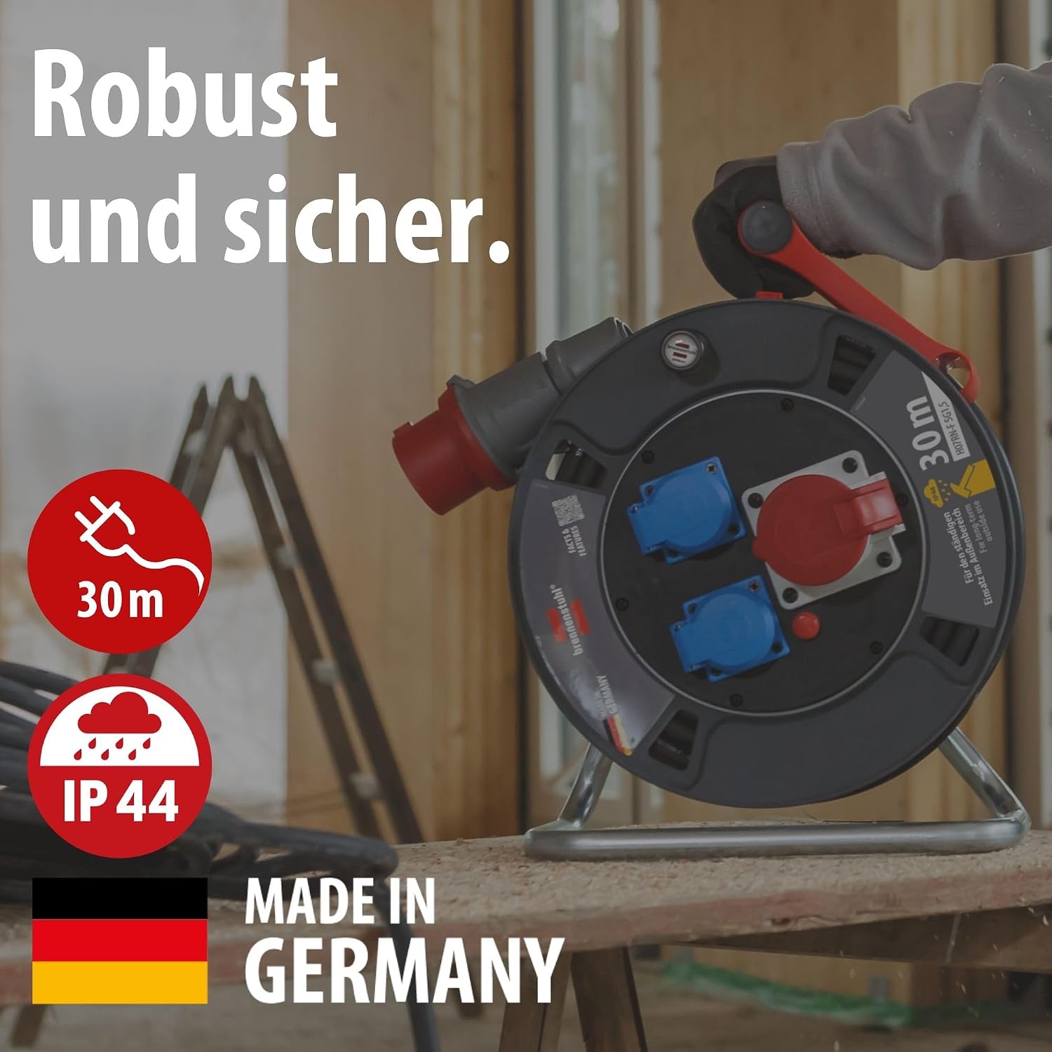 Brennenstuhl Garant CEE 1 V2 kaablirull 30 m – IP44 - Image 3