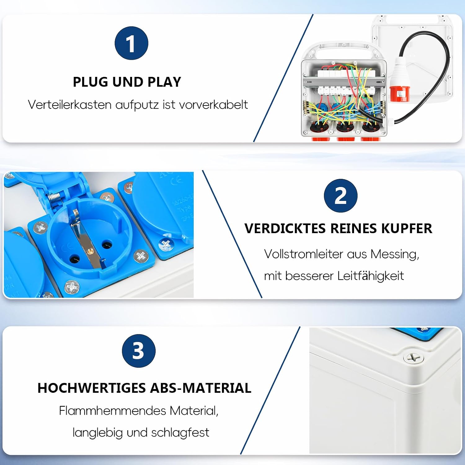 Ehituselektrikilp – 4 × 230 V, 2 × CEE 16 A, 1 × CEE 32 A - Image 5