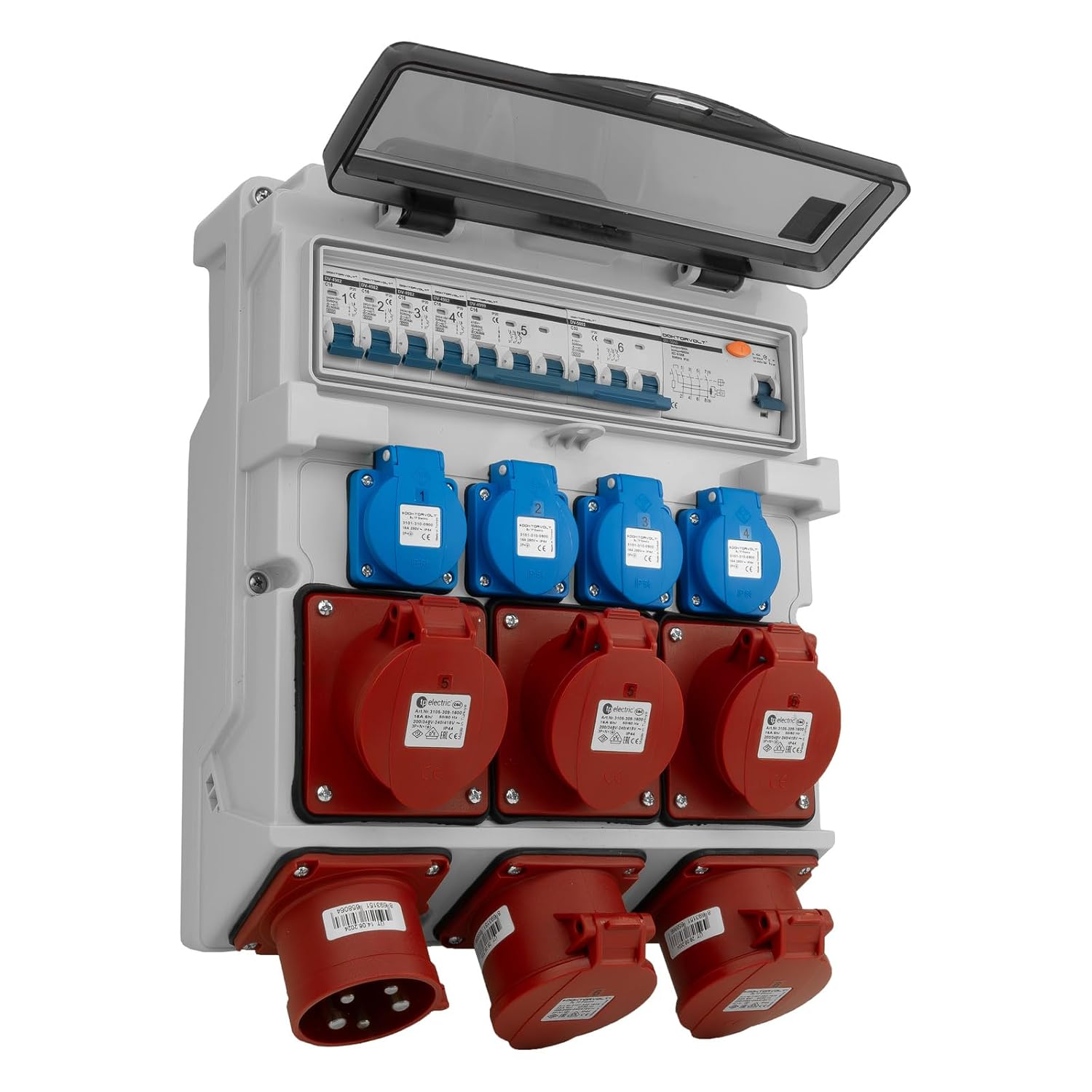 Elektrikilp 3 × CEE 16 A, 2 × CEE 32 A, 4 × 230 V - Image 2